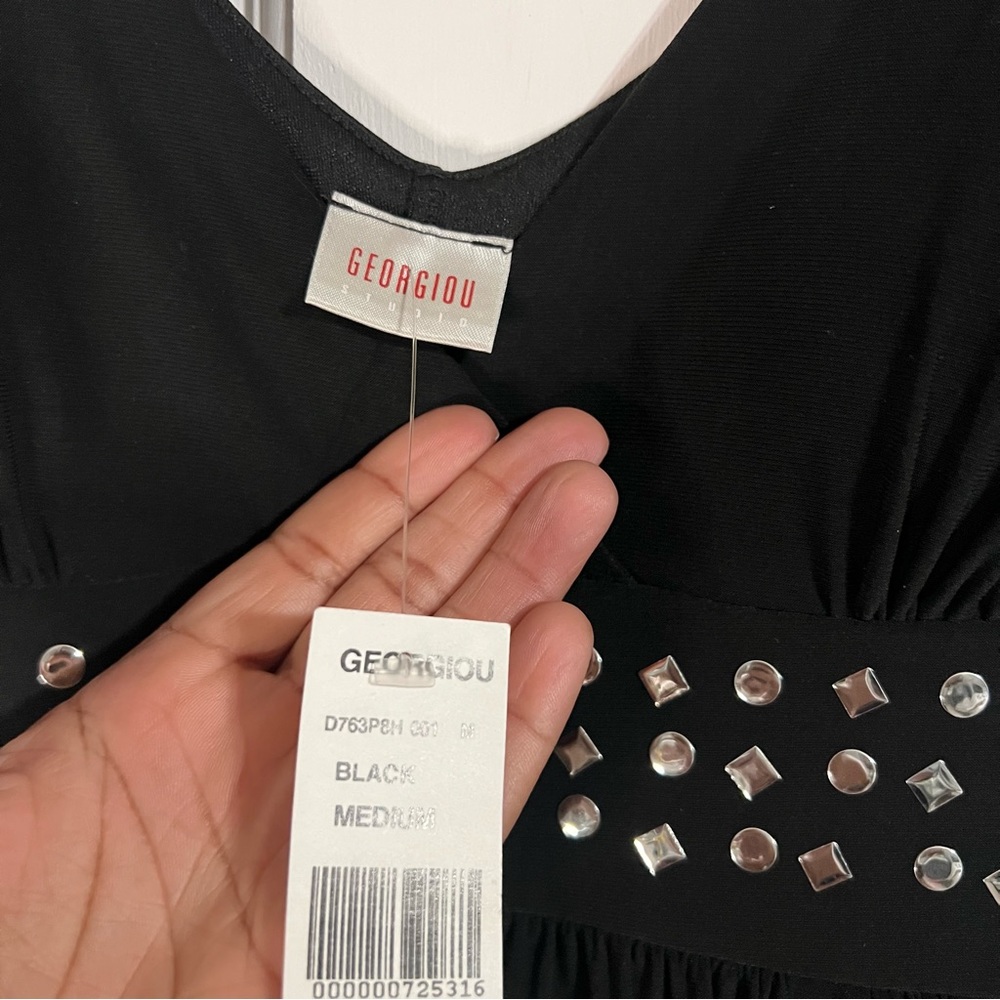 NWT Georgiou Studio Black Dress, Size: Medium - Picture 5 of 9